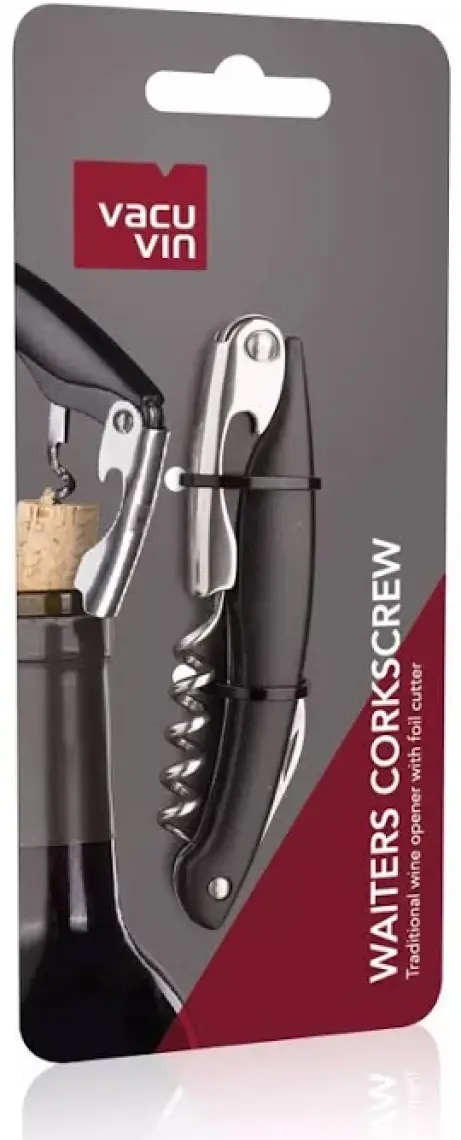 Vacu Vin Waiter's Tirbuşon Siyah