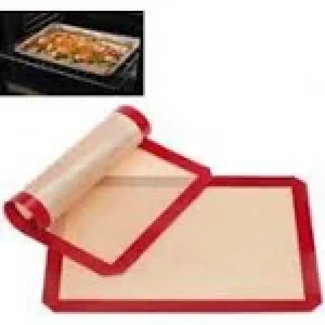 Büro Ev Ofis Mutfağı Için 30X40CM Silikon Yanmaz Yapışmaz Hamur Açma Pişirme Matı