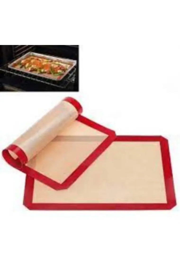 Büro Ev Ofis Mutfağı Için 30X40CM Silikon Yanmaz Yapışmaz Hamur Açma Pişirme Matı