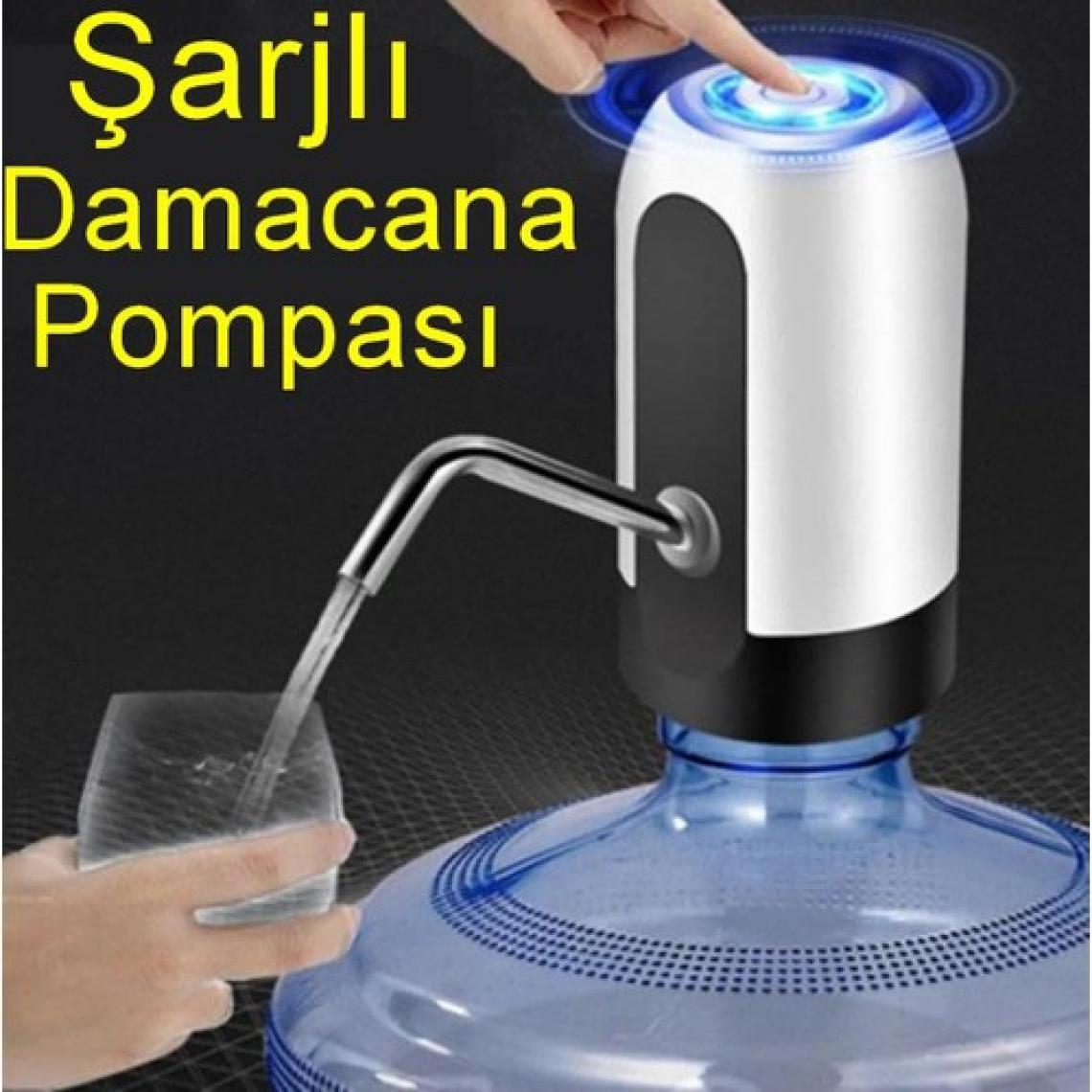 Yayke Elektrikli, Şarjlı Damacana Su Pompası-Beyaz Renk