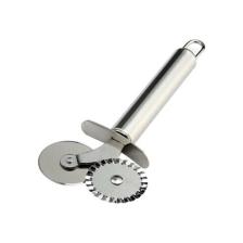 Pi İthalat Çift Başlı Metal Pizza Kesici ve Hamur Ruleti