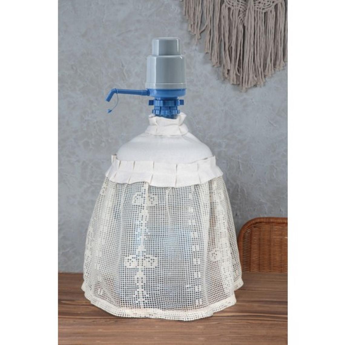 Cotton Maison Naturel Fırfırlı Damacana Kılıfı File Vintage