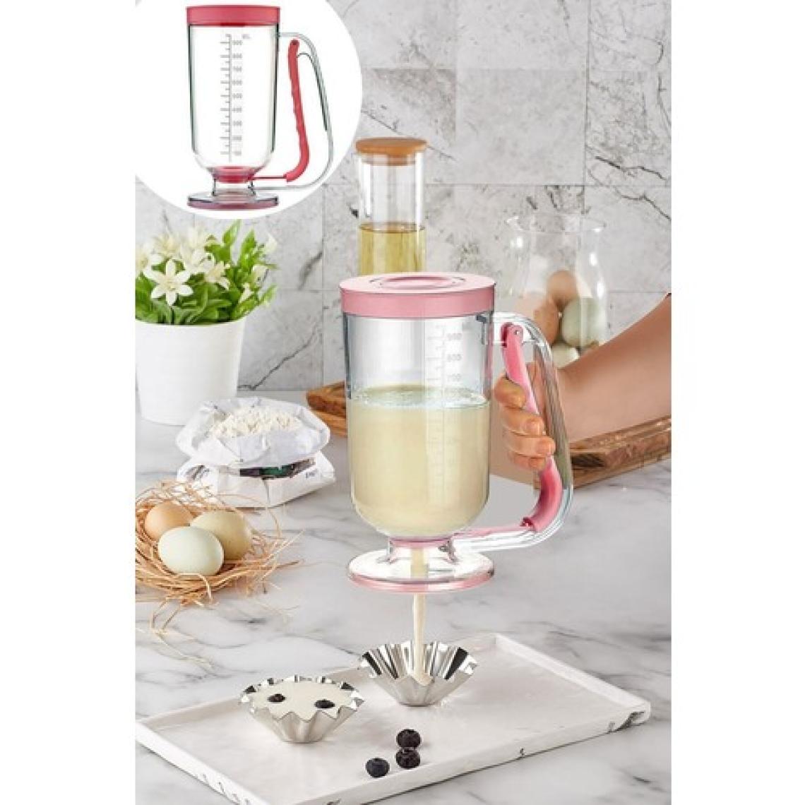 Mim Life  Hamur Porsiyonlayıcı Hamur Dağıtıcı Cupcake Pratik Ölçülü Akıtma Krema Hamur Puding Krep Cupcakes Pankek Browni