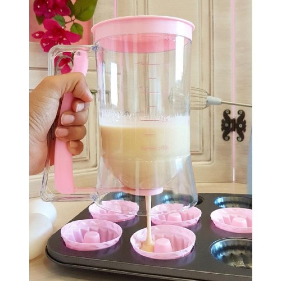 Mim Life  Hamur Porsiyonlayıcı Hamur Dağıtıcı Cupcake Pratik Ölçülü Akıtma Krema Hamur Puding Krep Cupcakes Pankek Browni