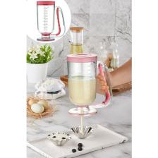 Mim Life  Hamur Porsiyonlayıcı Hamur Dağıtıcı Cupcake Pratik Ölçülü Akıtma Krema Hamur Puding Krep Cupcakes Pankek Browni