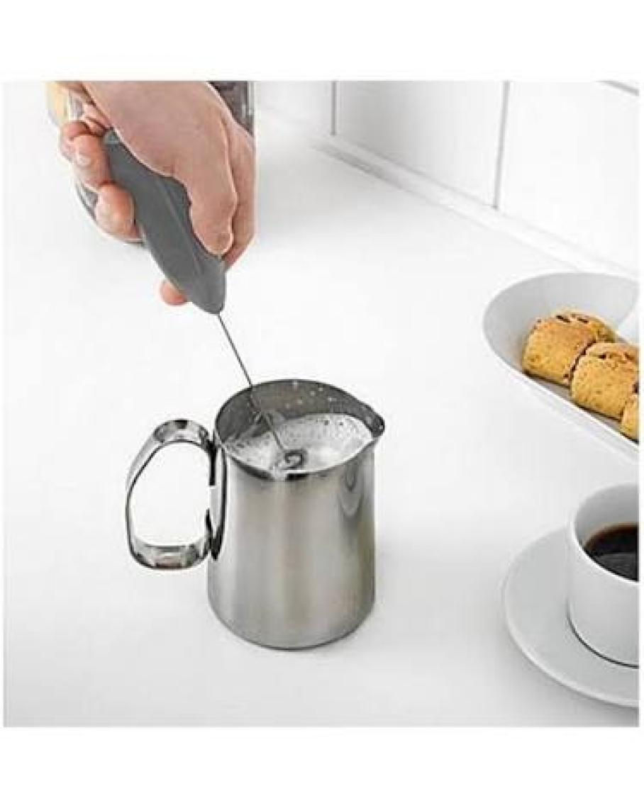 CandyShine Pilli Mini Mixer Kahve Süt Köpürtücü Karıştırıcı Cappuccino Mixer Mavi