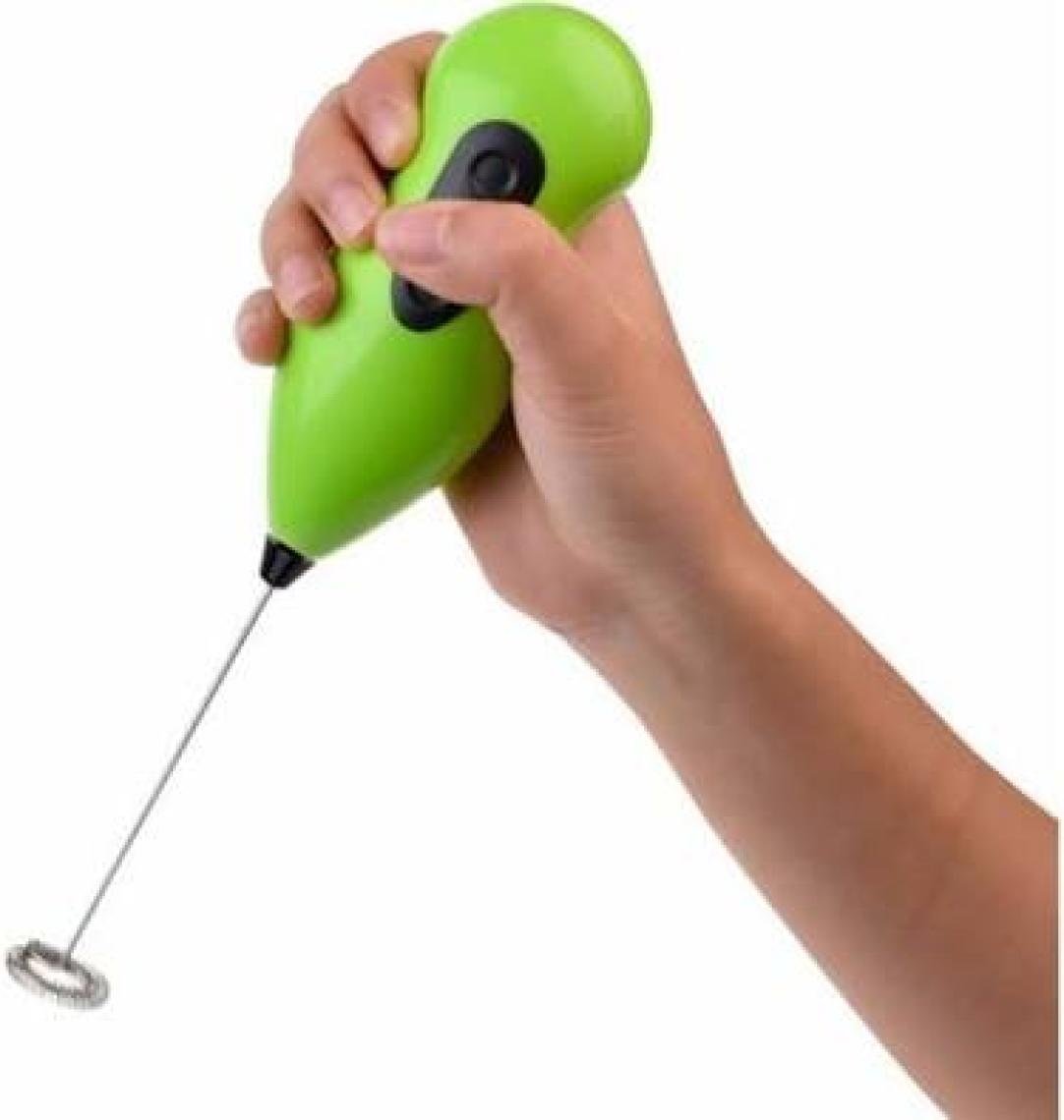 CandyShine Pilli Mini Mixer Kahve Süt Köpürtücü Karıştırıcı Cappuccino Mixer Mavi