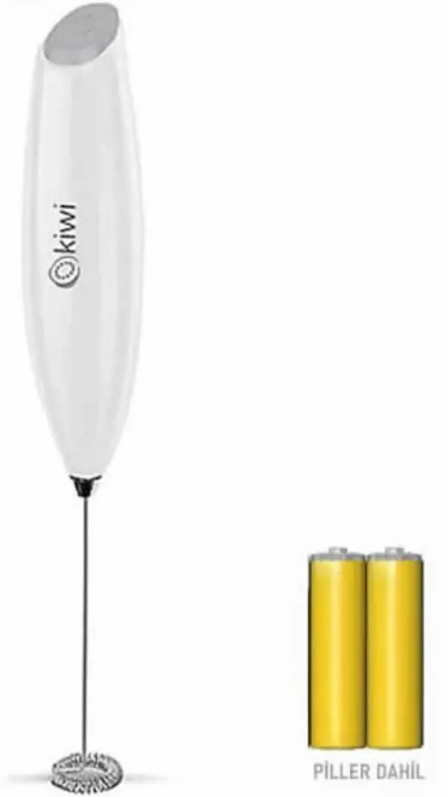 Kiwi Kcm 7501 Pilli Mini Mixer Kahve Süt Köpürtücü Karıştırıcı Kırmızı