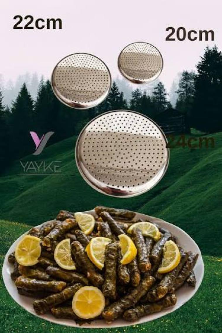 Yayke Sarma  Tencere Kapağı Yapışmayı Önleyici Yaprak Sarma Pişirme Aparatı (3 Adet)