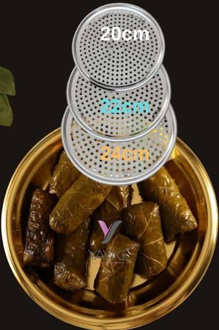 Yayke Sarma  Tencere Kapağı Yapışmayı Önleyici Yaprak Sarma Pişirme Aparatı (3 Adet)