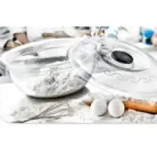 Poly Time Kapaklı Şeffaf Hamur Leğeni 35 lt