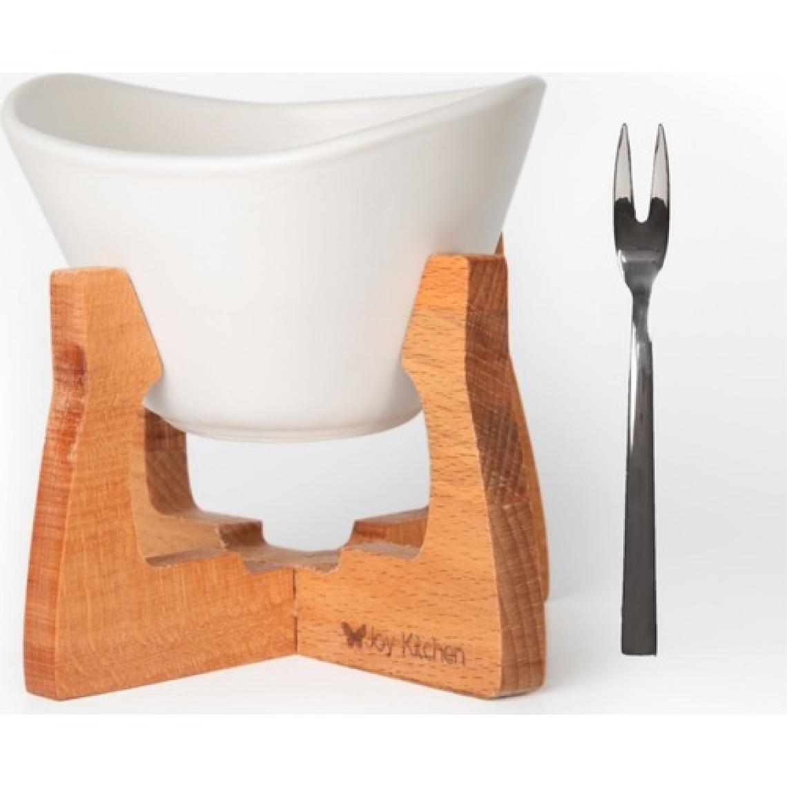 Joy Kitchen Ahşap Standlı Fondü Seti Beyaz Renk