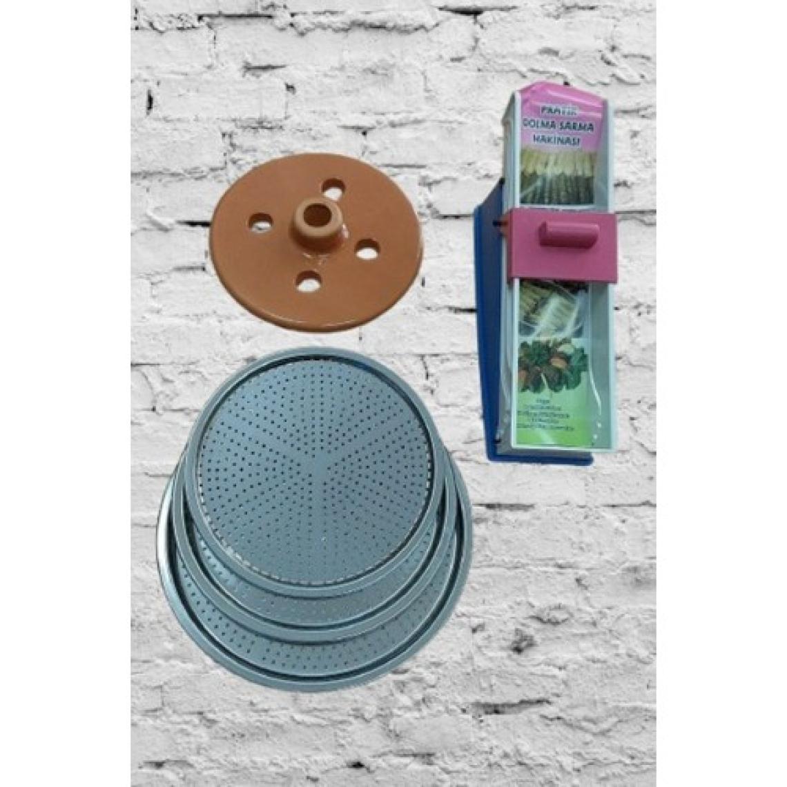 Yaprak  Sarma Seti - 18 cm  Taşı - Yaprak Sarma Makinesi - 20/22/24 cm  Altlığı