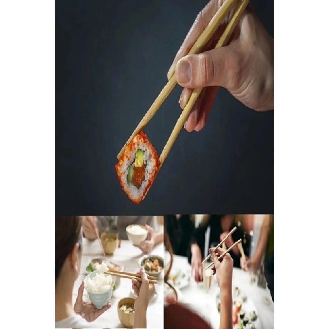 Bizimevde Yıkanabilir Organik Bambu Çin Çubuk Yemek Çubuğu Chopstick 20 Adet