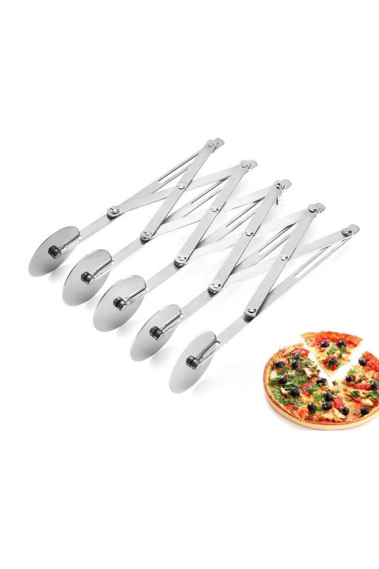 Chavin Çelik 5 Tekerlekli Mantı ve Pizza Hamur Kesme Ruleti CIN785