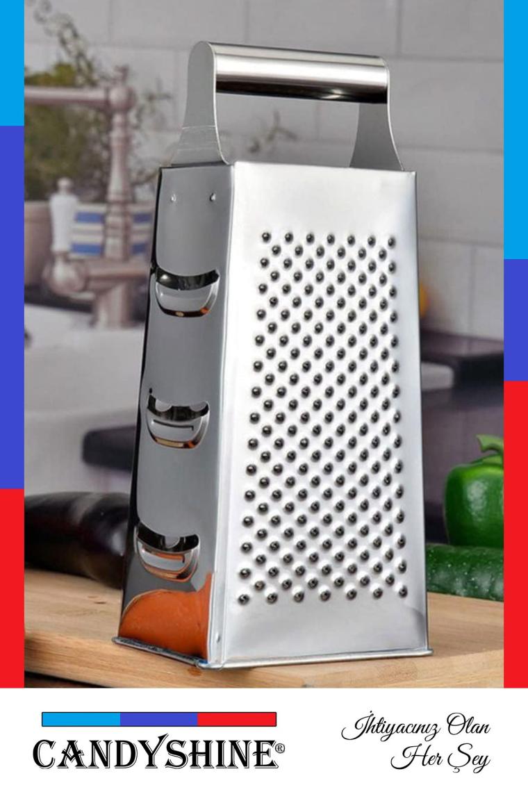 Paslanmaz Çelik Rende Lüx 4 Yönlü Ergonomik Paslanmaz Çelik Rende