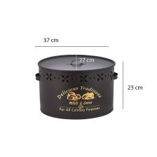 Siyah Metal Bölmeli Patates-soğan Saklam Kabı 18 Lt