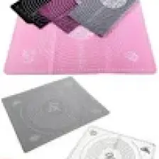 Tilbe Home Silpat Hamur Açma Pasta Fırın Hamur Matı Çok Renkli Büyük Boy