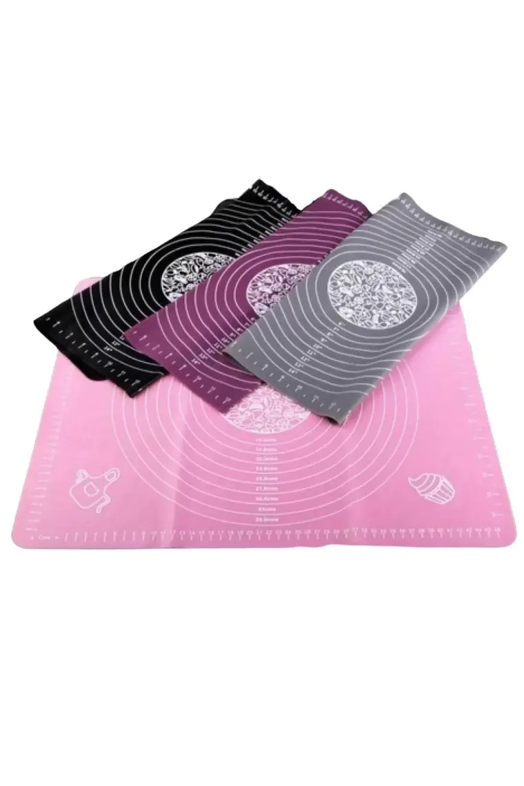 Tilbe Home Silpat Hamur Açma Pasta Fırın Hamur Matı Çok Renkli Büyük Boy