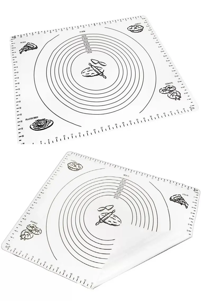 Tilbe Home Silpat Hamur Açma Pasta Fırın Hamur Matı Çok Renkli Büyük Boy