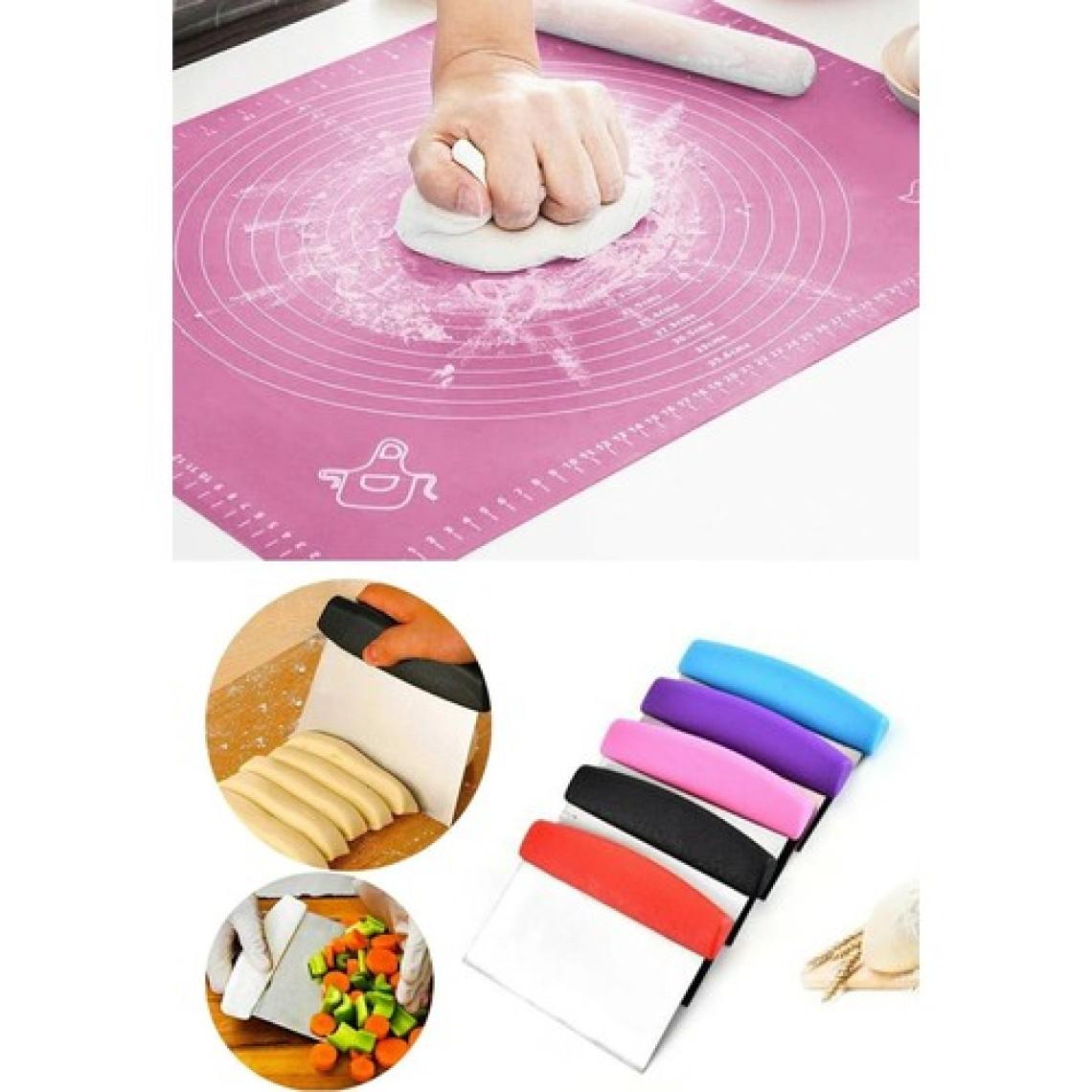 Kaşbaşı Home Silikon Hamur Açma Matı ve Hamur Kesme Spatula Seti