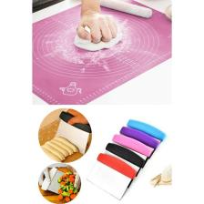 Kaşbaşı Home Silikon Hamur Açma Matı ve Hamur Kesme Spatula Seti