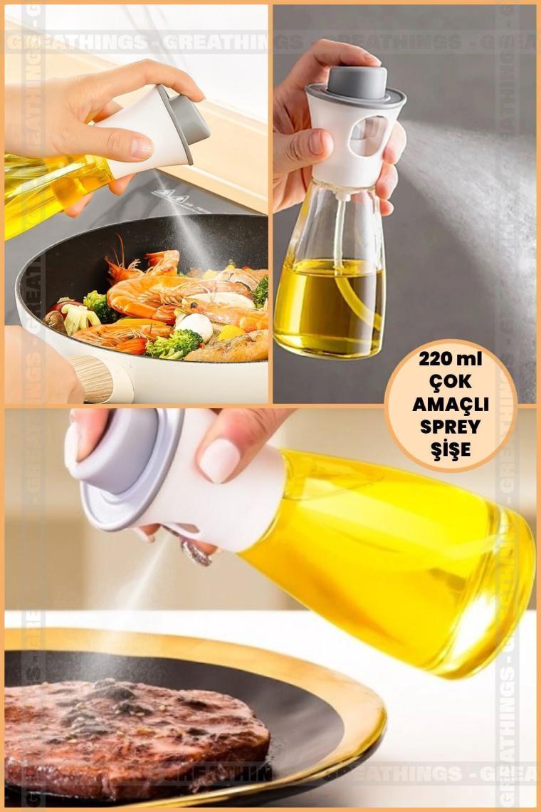 5DM 220 ml Çok Amaçlı Spreyli Cam Şişe