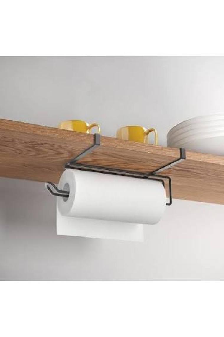 Asy Roll Kağıt Havlu Tutucu Raf Altı Rafı Siyah
