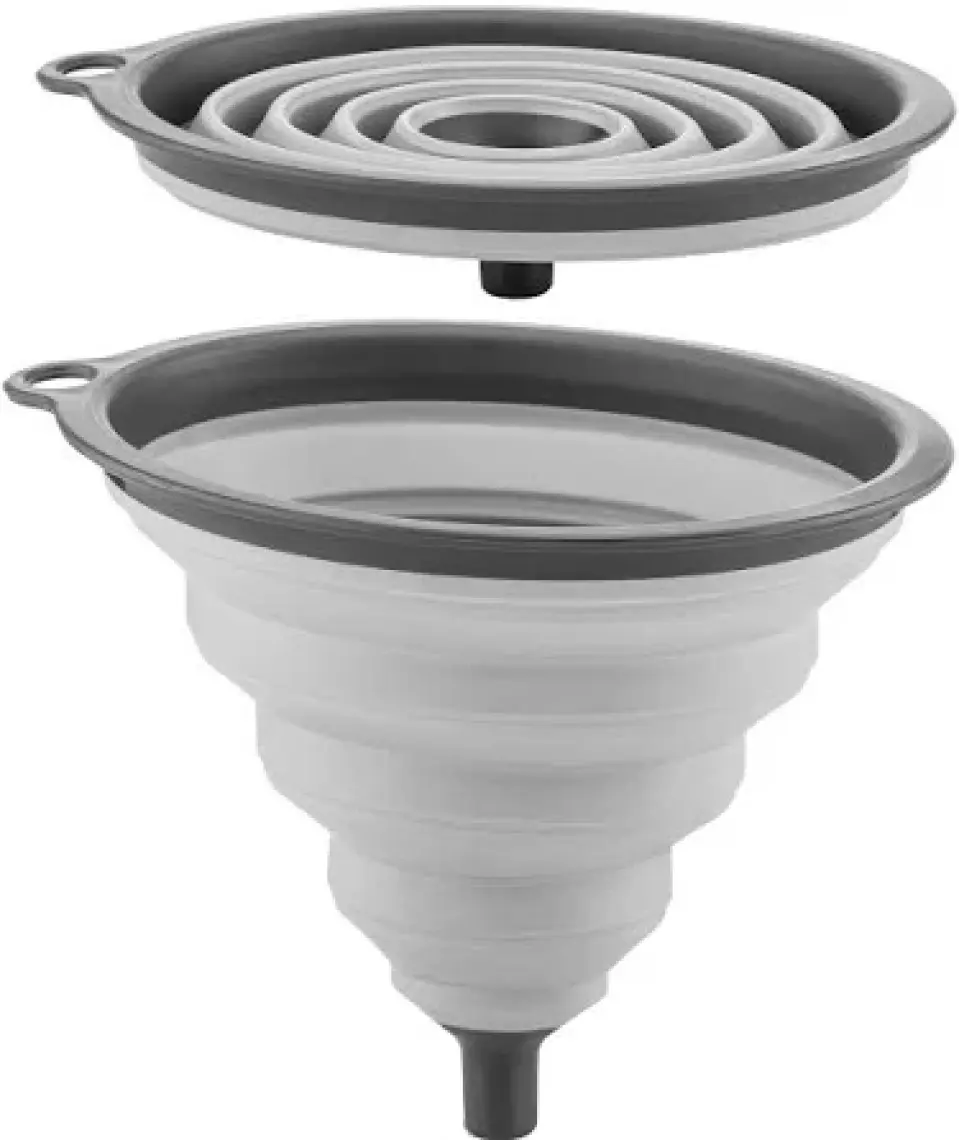 Qlux Ideas Karbonplast Çift Renkli Akordeon Huni - Double Color Accordion Funnel