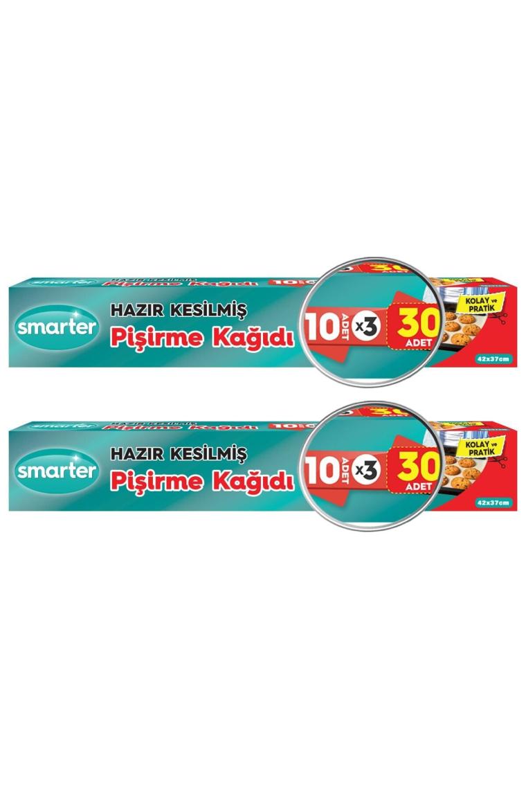 60 Adet Yağlı Pişirme Kağıdı Hazır Kesilmiş 2 Paket ( 30 Adet X 2 )
