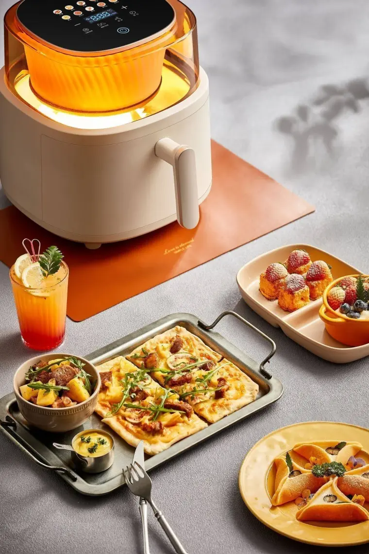 BR660 Fritöz Otomatik Karıştırıcı Zaman Ayarı XL 6 Litre Airfryer
