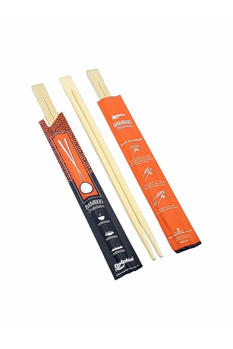 Dolphin Bambu Çin Çubuğu Chopsticks 23 cm - 100'lü