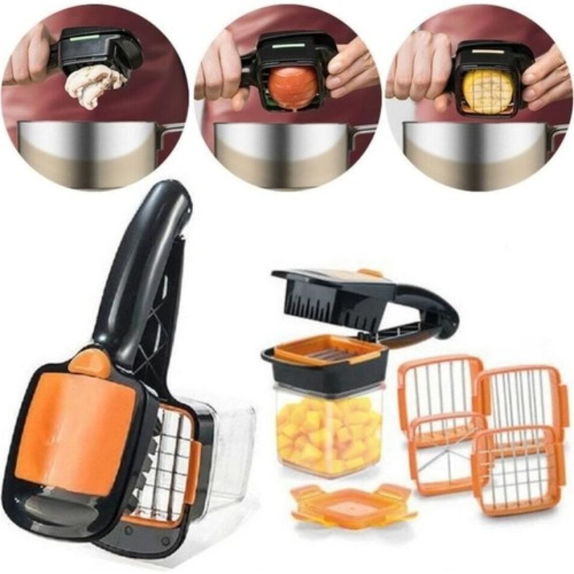 Pi İthalat Nicer Dicer Quıck 5 In 1 Pratik Hazneli Sebze Meyve Doğrayıcı