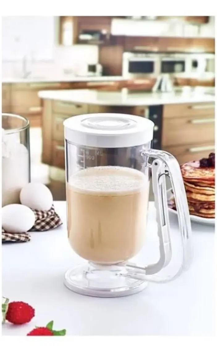 Ensa Pratik Hamur Dağıtıcı Pancake Krep Muffin Kolay Akıtma Kabı Porsiyonlayıcı