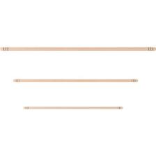 Emr Doğal Verniksiz Ahşap Oklava 3 Lü Set 50/60/80 Cm.