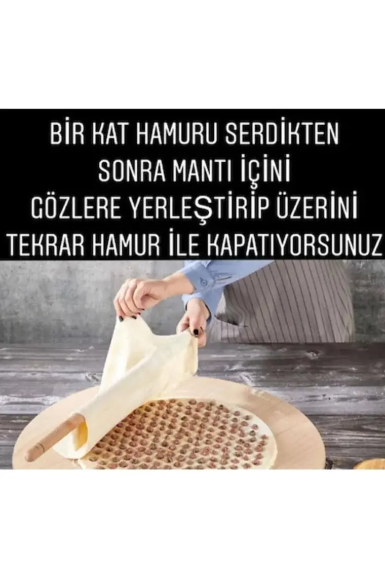 Vip Ahmet Pratik Mantı Kalıbı 40 cm Hamur Kesme Aparatı