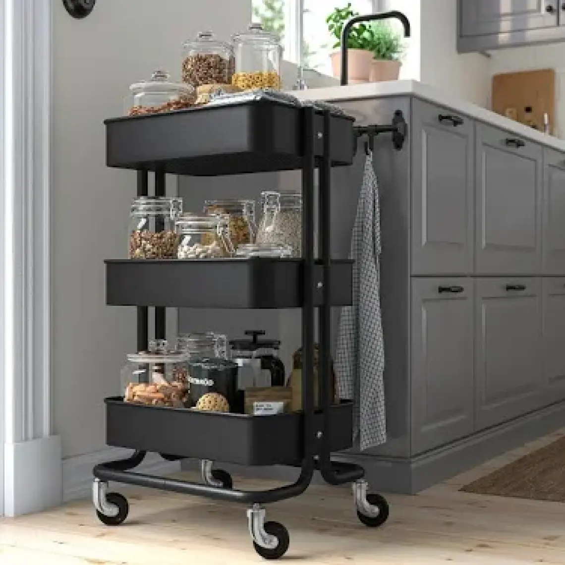 Megaw Ikea Raskog Servis Arabası, Siyah