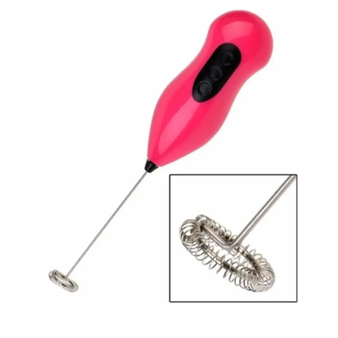 CandyShine Pilli Mini Mixer Kahve Süt Köpürtücü Karıştırıcı Cappuccino Mixer Mavi