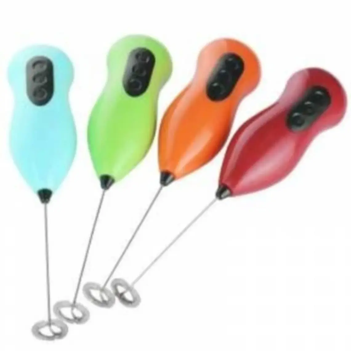 CandyShine Pilli Mini Mixer Kahve Süt Köpürtücü Karıştırıcı Cappuccino Mixer Mavi
