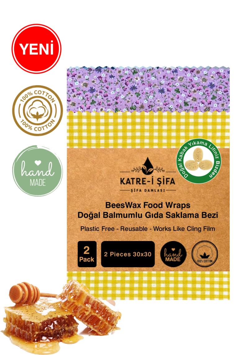 Balmumlu Doğal Gıda Saklama Bezi Başlangıç Set - Beeswax Food Wraps (Balmumu Bezi)