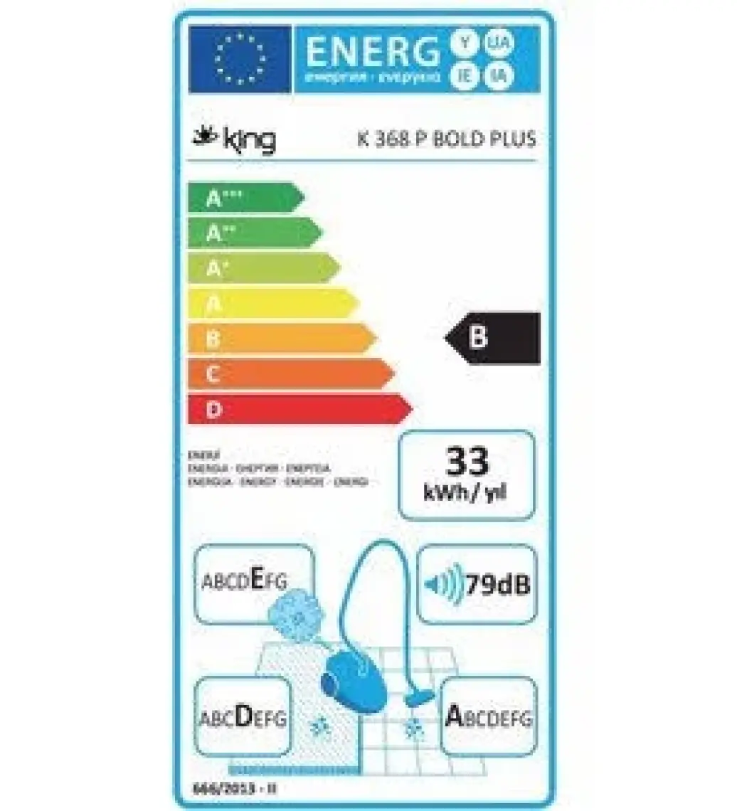 King K-368P Bold Dik Elektrikli Süpürge(Kırmızı)