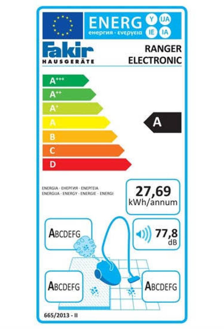 Fakir Ranger Electronic Toz Torbasız Elektrikli Süpürge Mat Kum