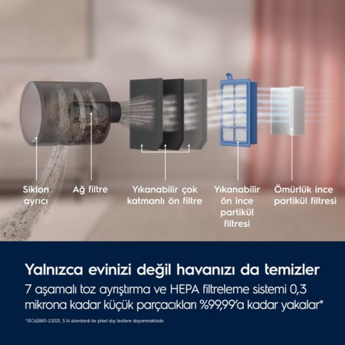 Electrolux Pure C9 PC91-ALRG Toz Torbasız Elektrikli Süpürge, 10 Yıl Motor Garantili