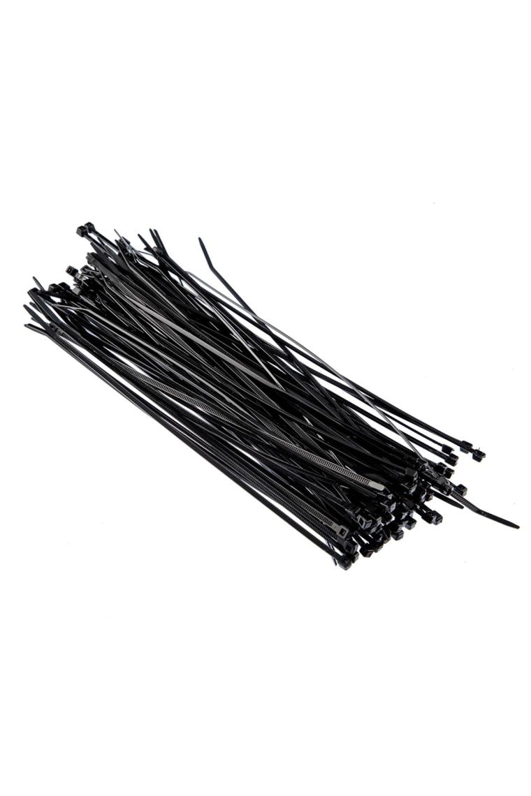 Plastik Kablo Bağı Cırt Kelepçe 200 Mm X 2.5 Mm Siyah 100 Adet