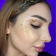 Jel Formlu Parlak Glitter Face Makeup & Body &hair No:3 Dore
