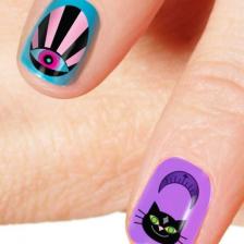 Ezoterik-2 Tırnak Dövmesi, Tırnak Tattoo, Nail Art, Tırnak Sticker
