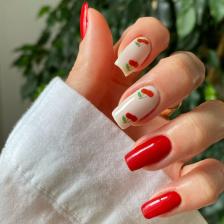 Kiraz Tırnak Dövmesi, Tırnak Tattoo, Nail Art, Tırnak Sticker