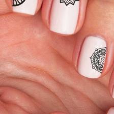 Mandala Desenler Tırnak Dövmesi Nail Art Tırnak Sticker