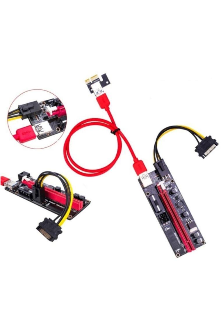 4842 Pcı E Express 1x To 16x Usb 3.0 009s Riser Yükseltici Uzatma Kartı 008s