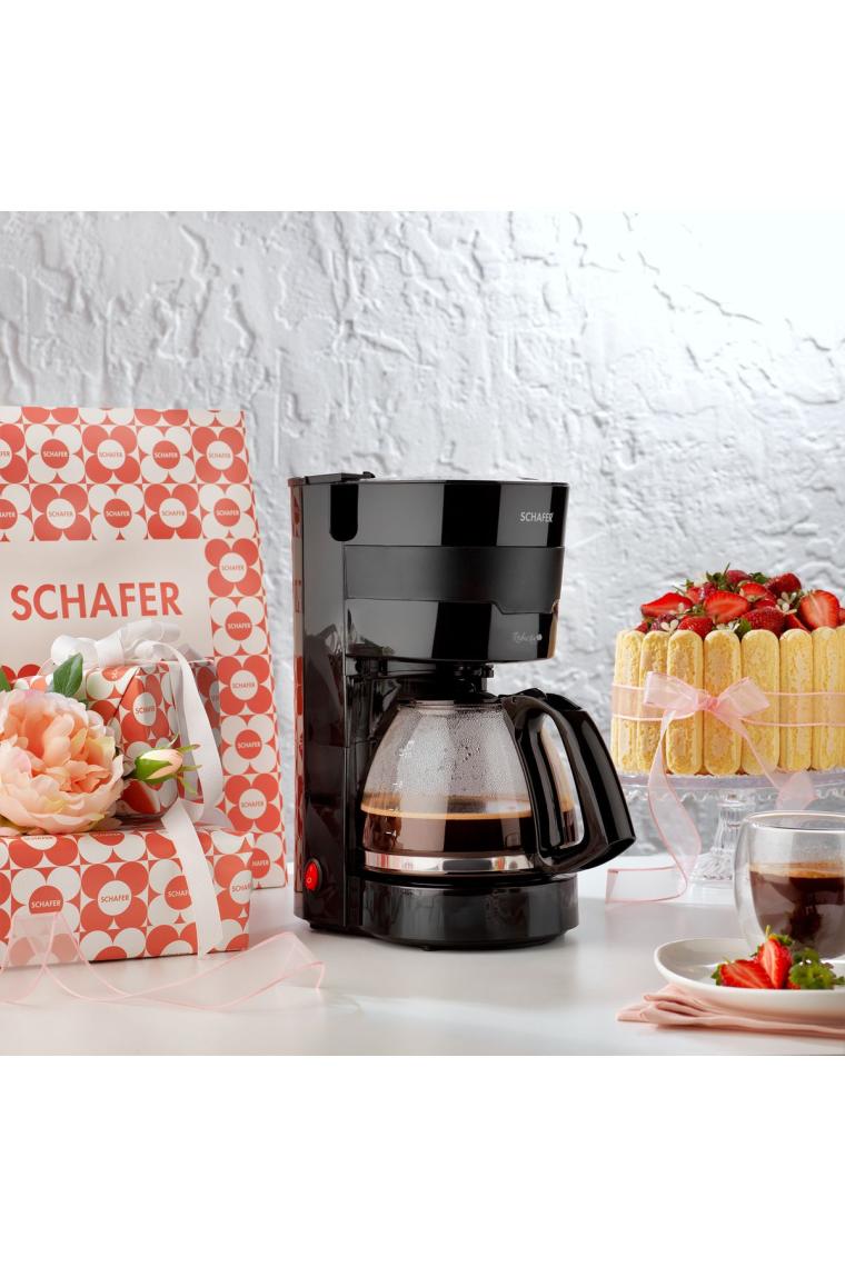Schafer Robusta Filtre Kahve Makinesi - Siyah - 800 Watt
